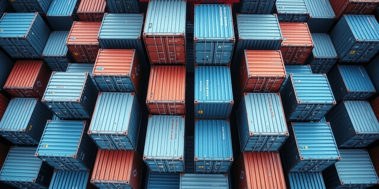 Abstract industrial logistics pattern